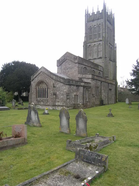 St Giles' parish church, Leigh-on-Mendip, Somerset, seen from the northeast