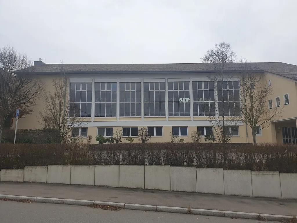Vorderseite der Veranstaltungshalle