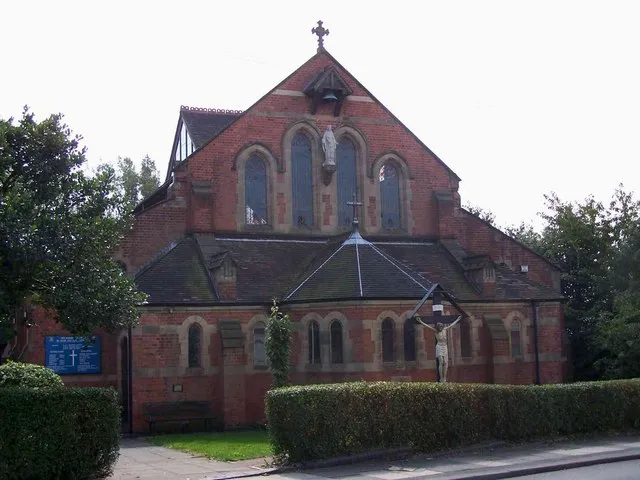 SS Mary &amp; Chad parish church, Anchor Road, Longton, Staffordshire, seen from the northwest