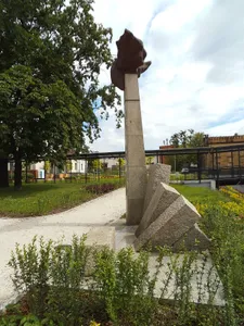 Monument to railwaymen - victims of German National Socialism in Toruń