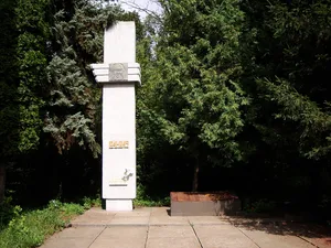 Mass grave of Soviet soldiers at Sorochyi Brid Railway Station