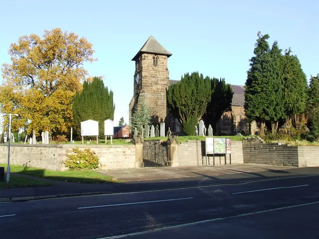 St Matthew's parish church, Overseal, Woodville Road, Derbyshire, England, seen from the south