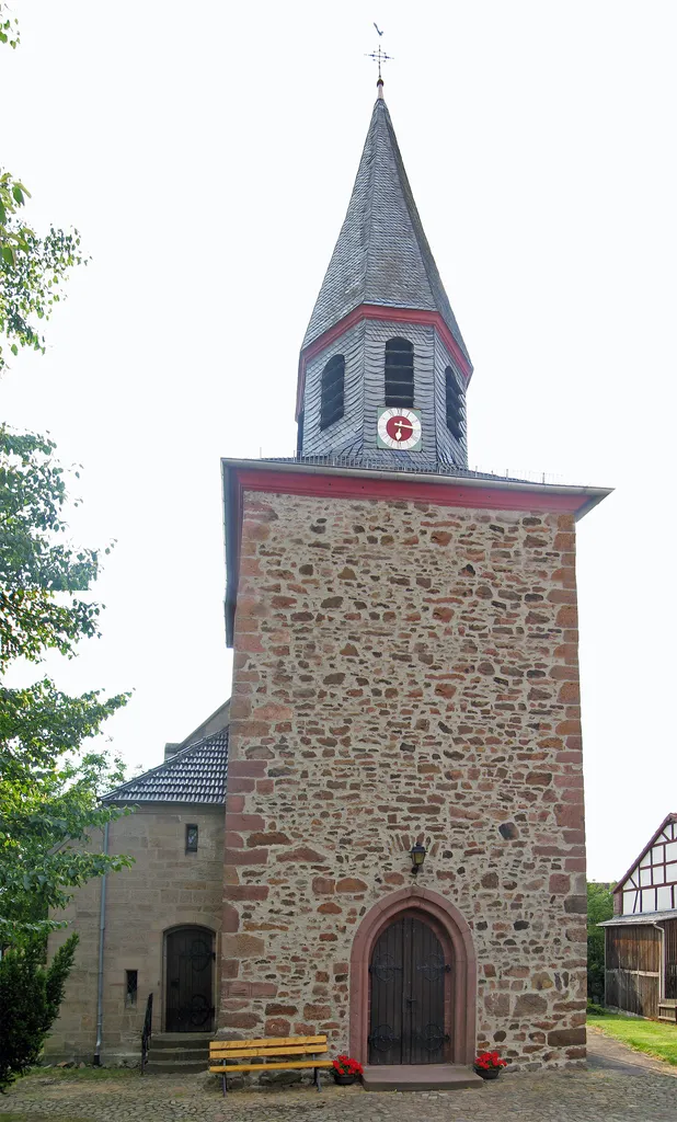 The church in de:Speckswinkel a village in the area of de:Neustadt (Hesse)