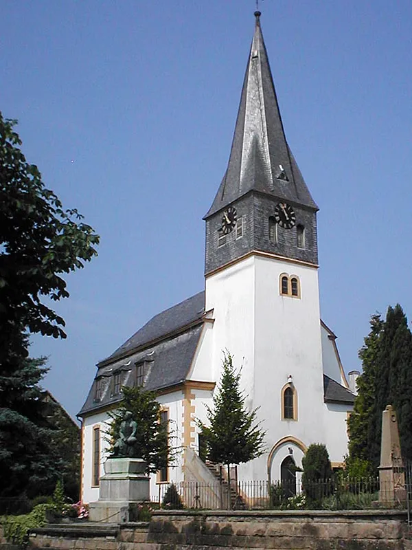 Barocke evangelische Kirche von 1738 in Hüffenhardt