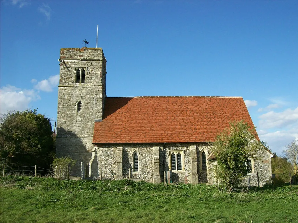 St Mildred's parish church, Nurstead, Kent, seen from the south