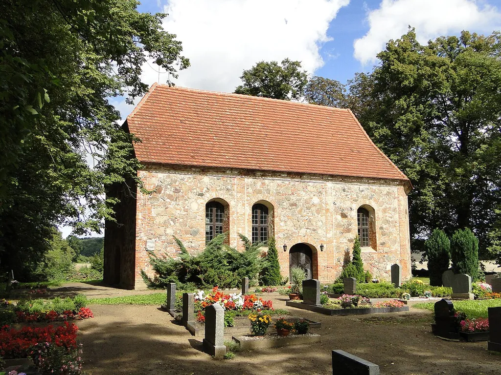 Church in Rumpshagen, district Müritz, Mecklenburg-Vorpommern, Germany