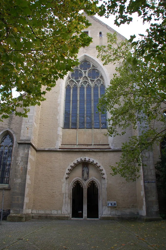 Front of St. Blasius in Regensburg; Bavaria; Germany