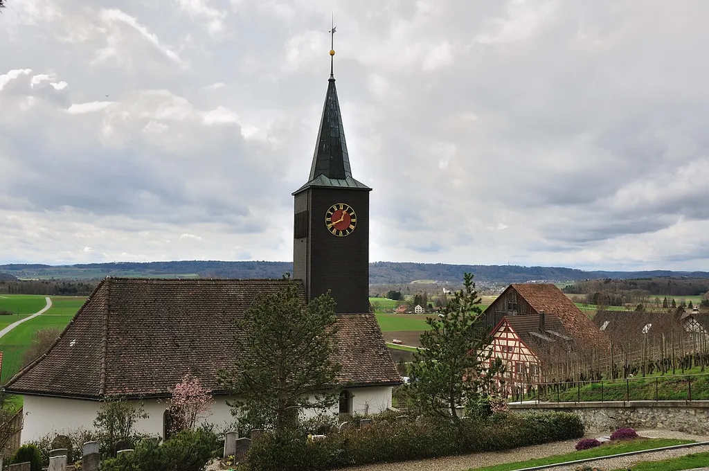 Switzerland, Canton of Schaffhausen, Dörflingen, church