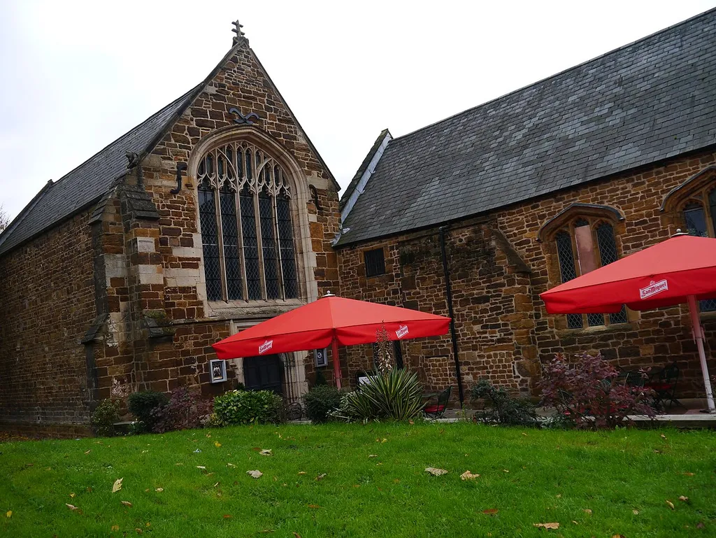 St John's Roman Catholic Church (left) and St John's Hall (right), Bridge Street, Northampton, seen from the northwest