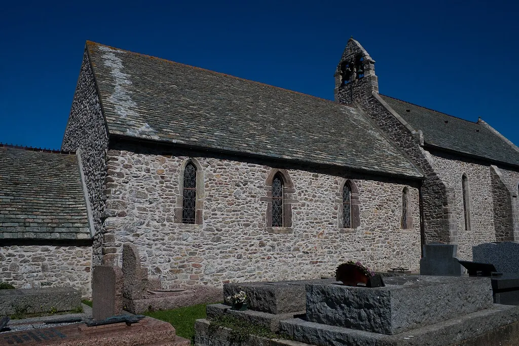 South range of the church including the nave and the bell gable that is above the choir arch.