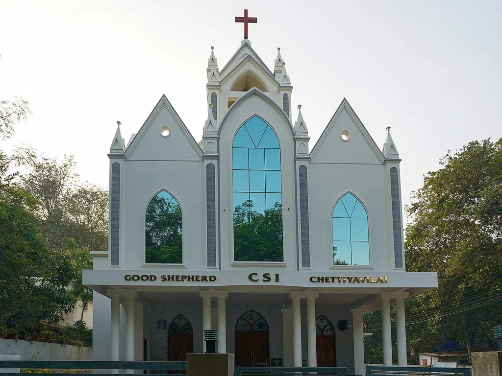 Good Shepherd CSI Church, Chettiyavilai, Nithiravilai, Kanyakumari district, Tamil Nadu, India