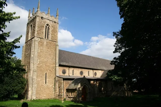 Nave and west tower of St Peter ad Vincula parish church, Bottesford, North Lincolnshire, seen from the southwest