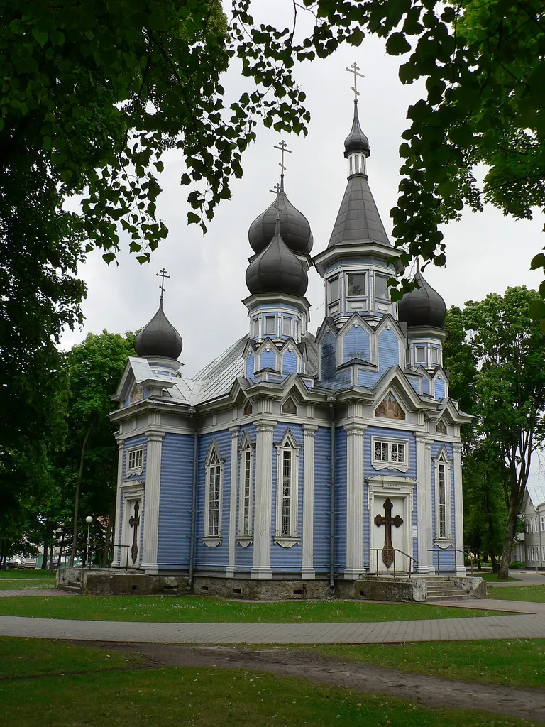 Orthodox church in Druskinikai; Lithuania.