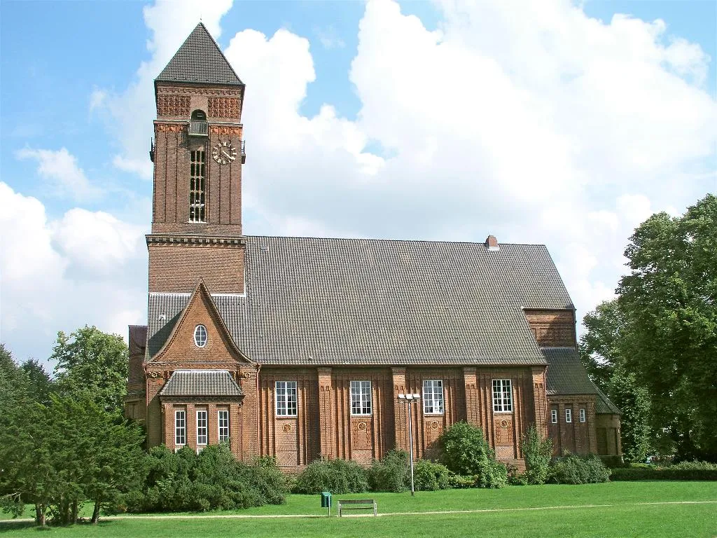 Neumünster, Schleswig-Holstein, Germany: church “Anscharkirche“, photo 2007