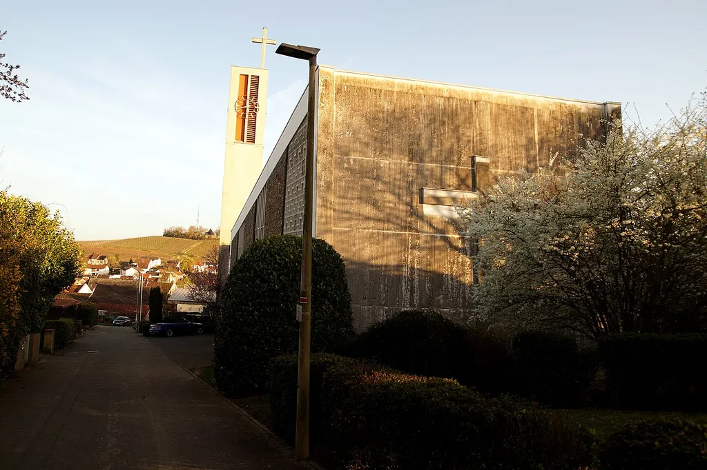 Catholic St. Michael's Church Hackenheim, view from north
