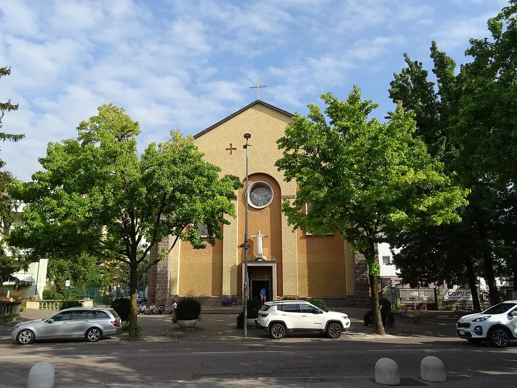 Bolzano (South Tyrol, Italy), Saint John Bosco church This picture was uploaded via web-app "Wiki Loves Monuments Italia".