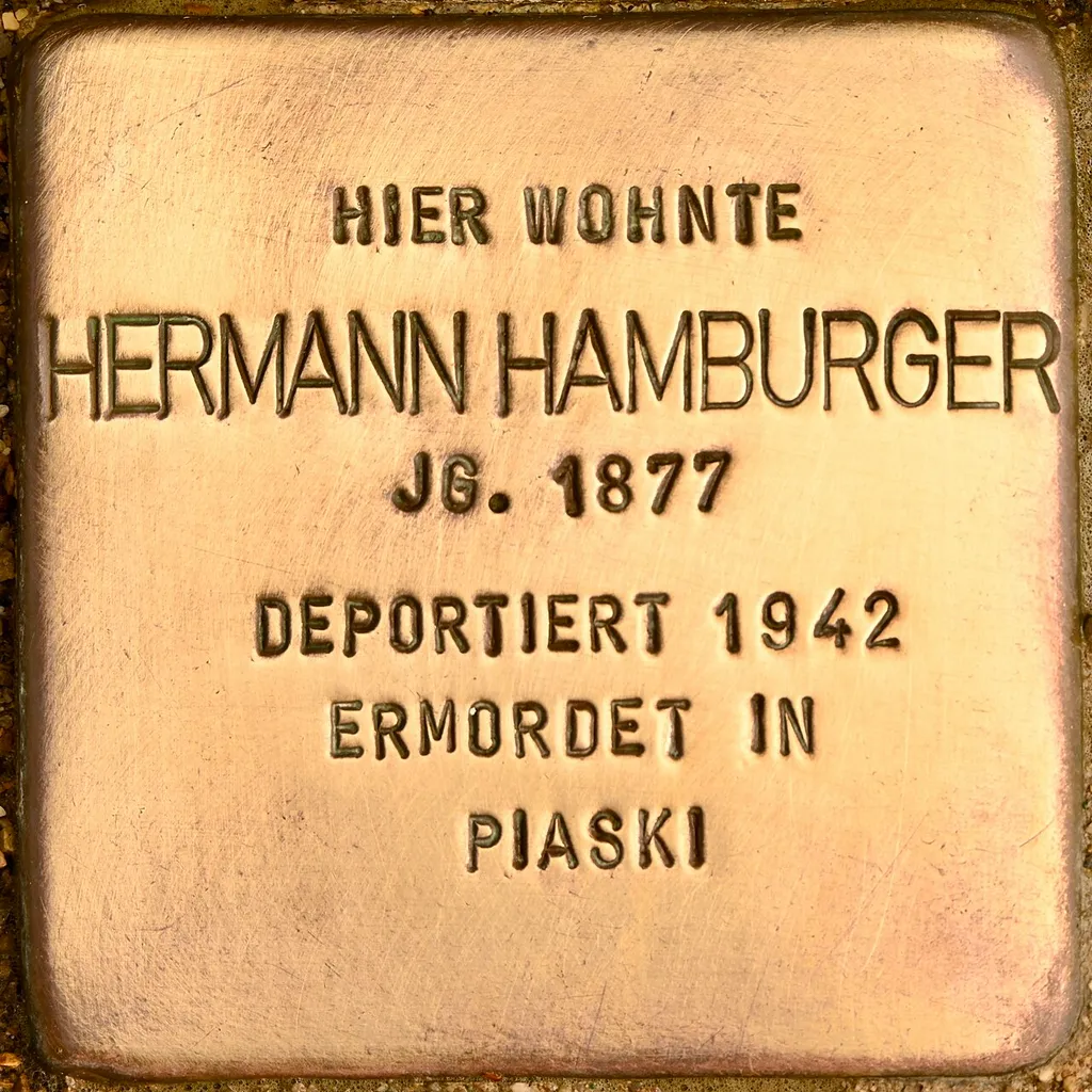 Stolperstein für Hermann Hamburger