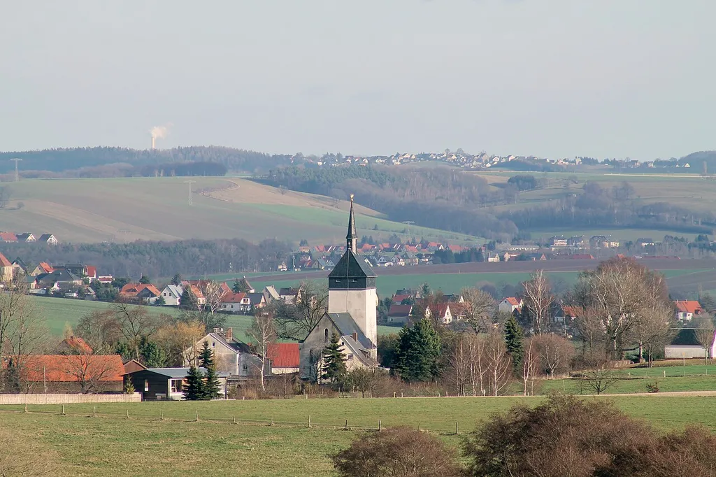 Rottmannsdorf, a small village in Zwickau. City of Zwickau, Saxony, Germany.