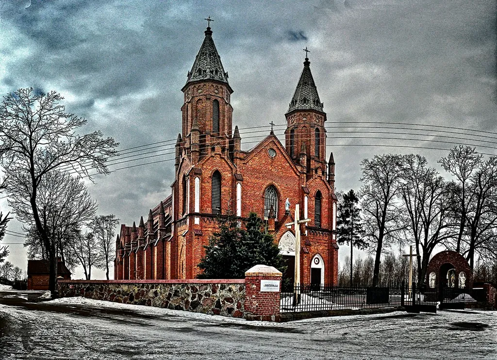 kościół parafialny pw. Najświętszego Serca Pana Jezusa w Wojcieszkowie, powiat łukowski, woj. lubelskie.