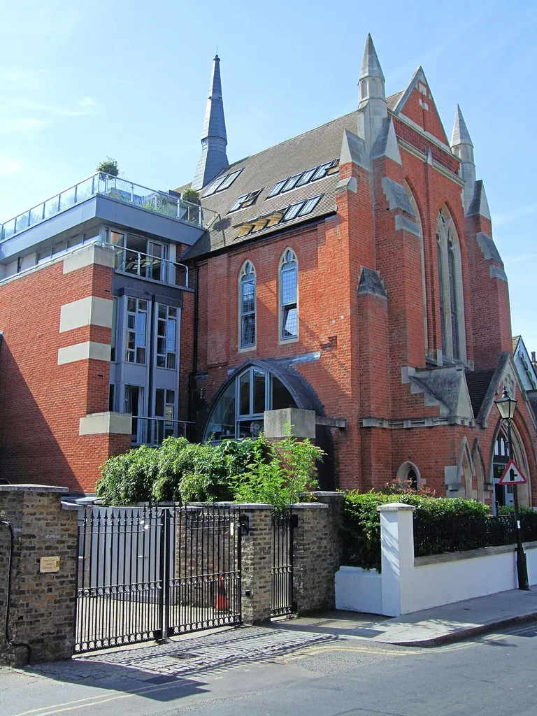 Former church converted into flats, Little Green, Richmond-upon-Thames, London TW9