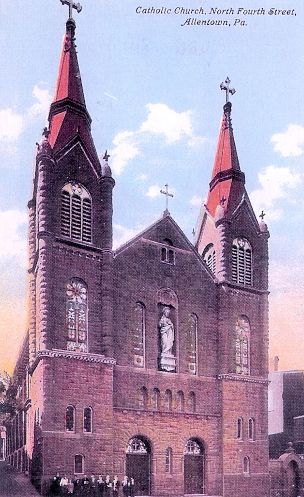 Fourth Street Catholic Church 336 N 4th St Allentown PA Now Sacred Heart Church Rectory (Sacred Heart of Jesus)