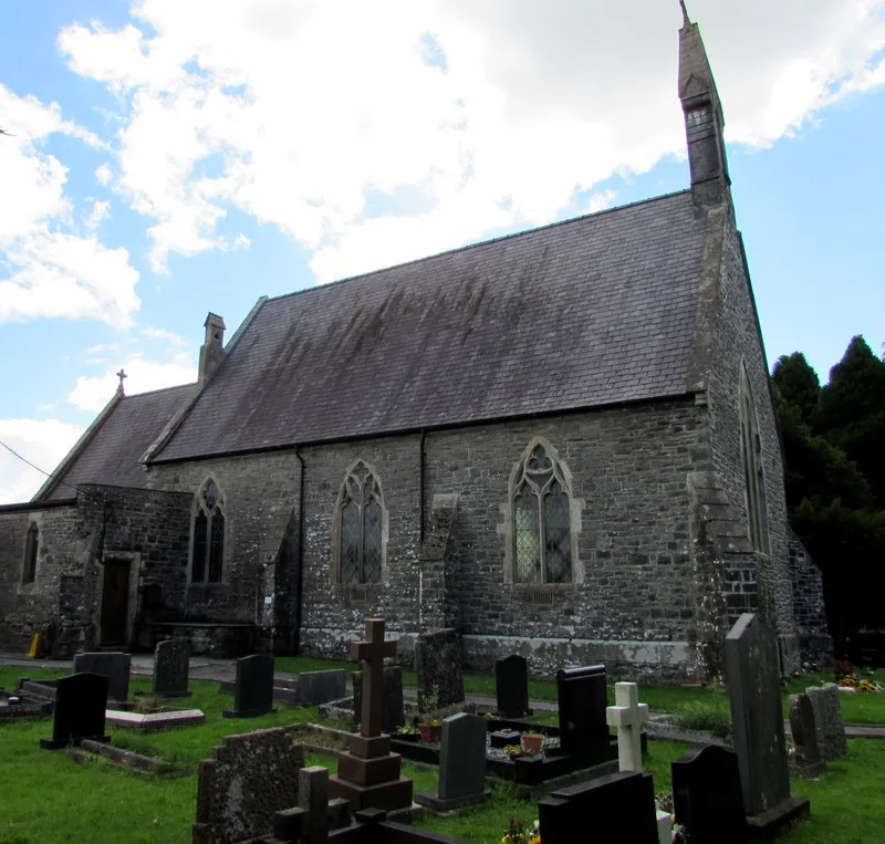 North side of St Mary's Church Whitland