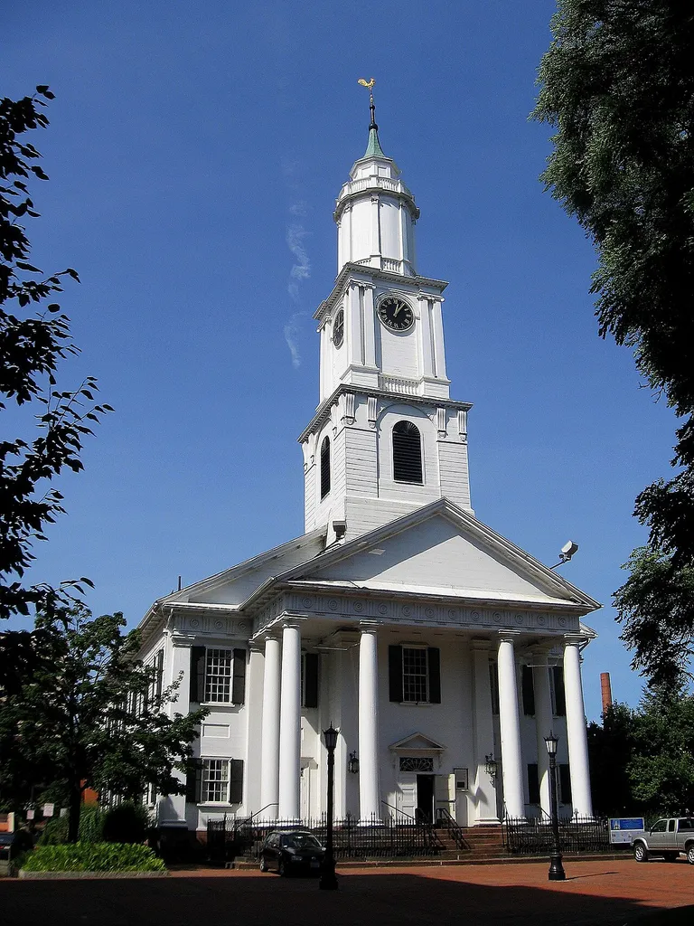 View of Old First Church from Court Square