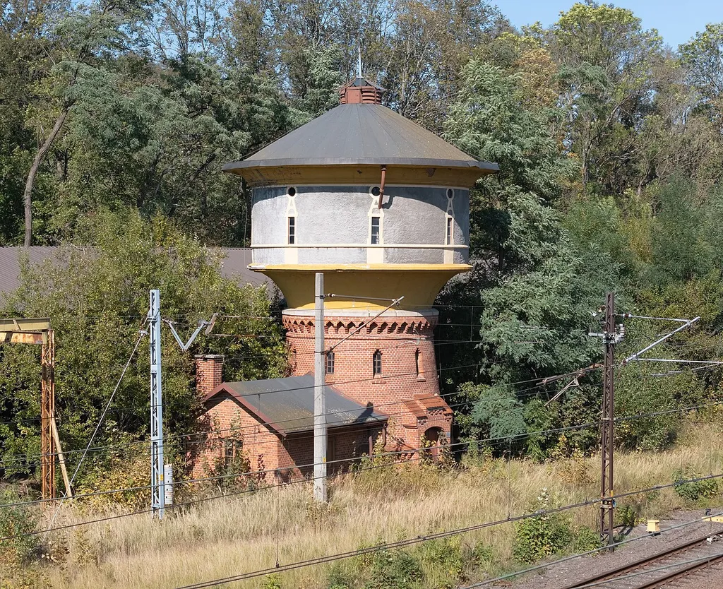 Railway water tower in Międzylesie