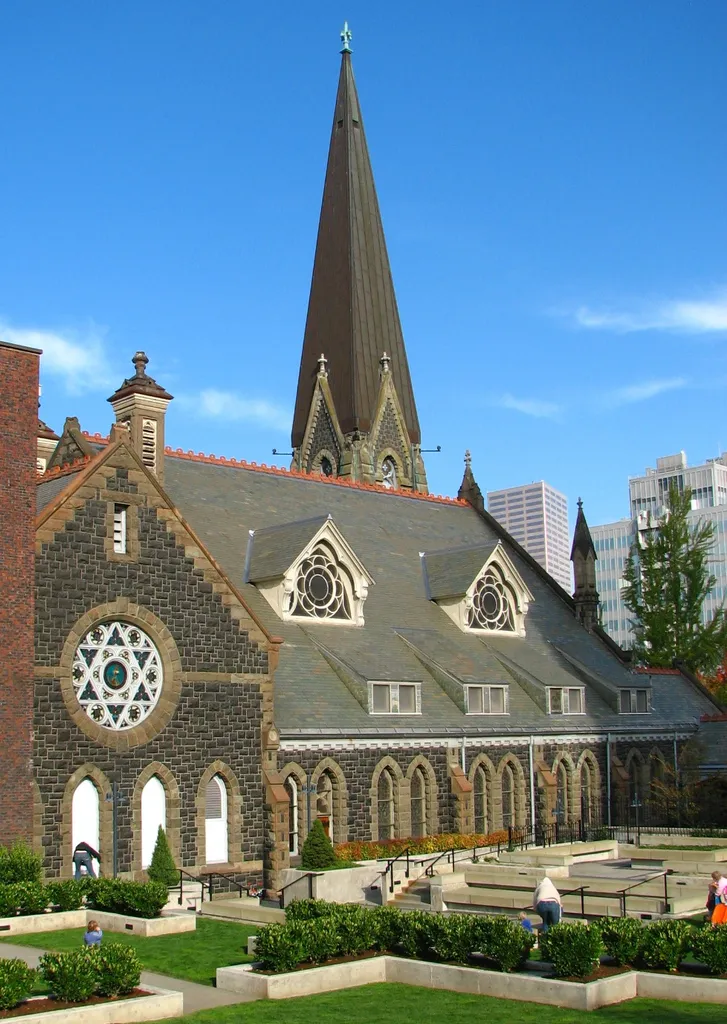 The historic First Presbyterian Church of Portland (built 1886–1890), located at 1200 Southwest Alder Street in Portland, Oregon, United States, is listed on the US National Register of Historic Places. This is an image of a place or building that is listed on the National Register of Historic Places in the United States of America. Its reference number is 74002294 (Wikidata).