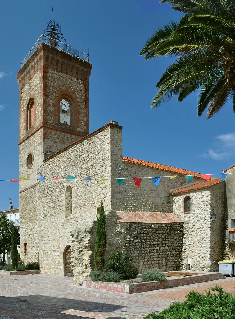 Church Saint-Sébastien at Palau-del-Vidre, Roussillon, France