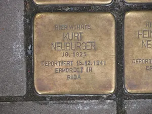 Stolperstein dedicated to Kurt Neuburger