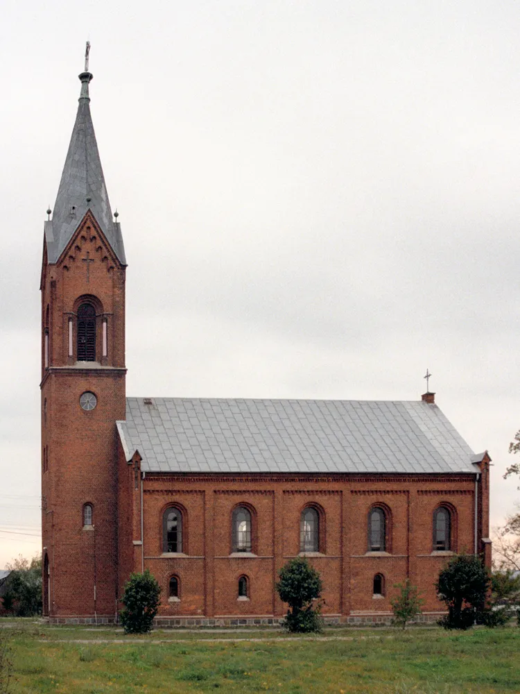 Our Lady Queen of Poland church in Zacharzyn, Poland