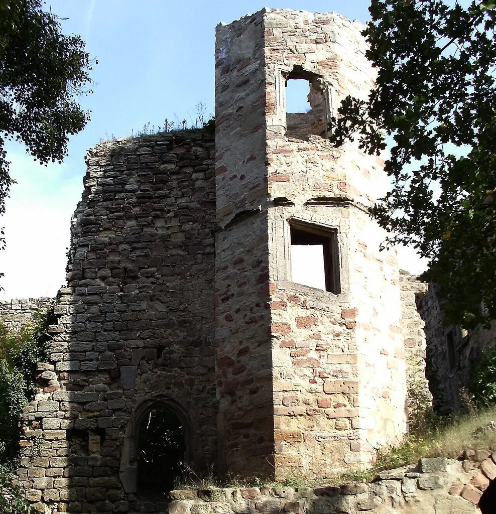 Ruins of the old Nebra Castle (district of Burgenlandkreis, Saxony-Anhalt)