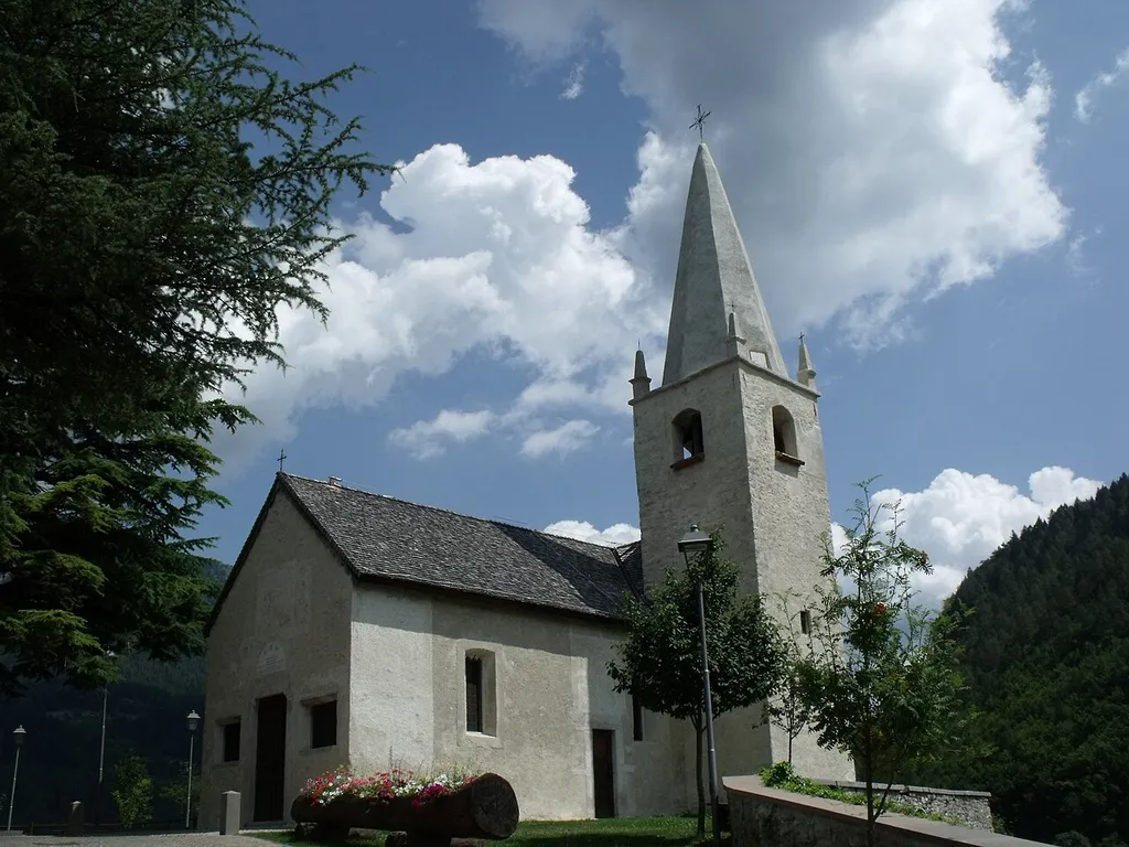 Church of Ippolito and Cassiano in Castello Tesino, Province of Trento, Trentino-Alto Adige/Südtirol, Italy