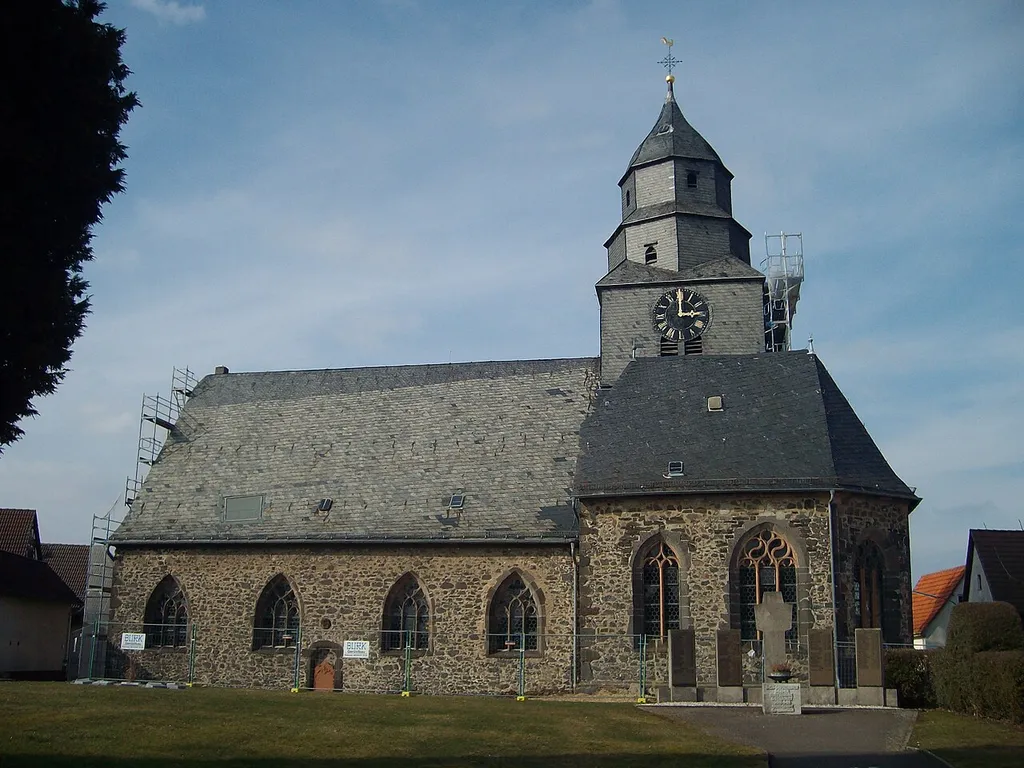 Kirche in Grüningen, Pohlheim, Hessen, Deutschland