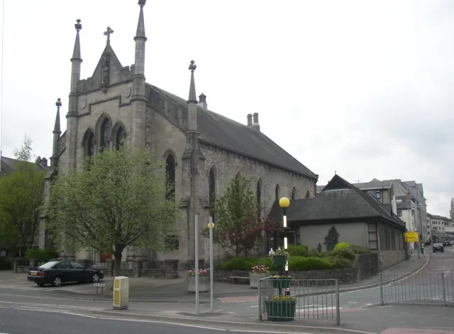 Roman Catholic church of the Holy Trinity and St George, New Road, Kendal, Cumbria, seen from the southeast