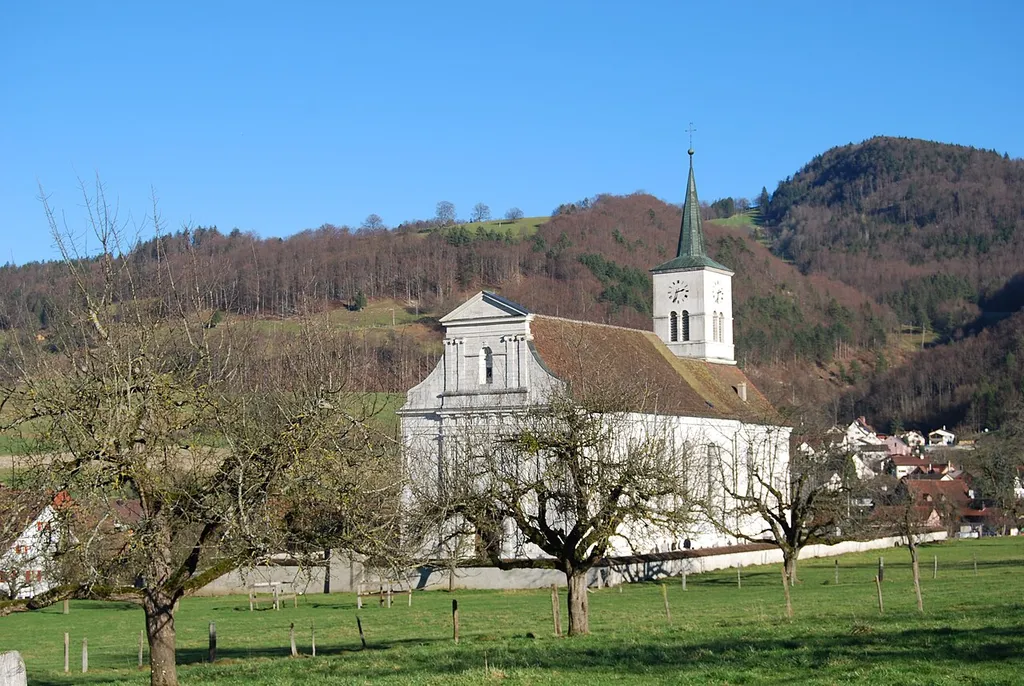 Church of Mervelier, canton of Jura, Switzerland