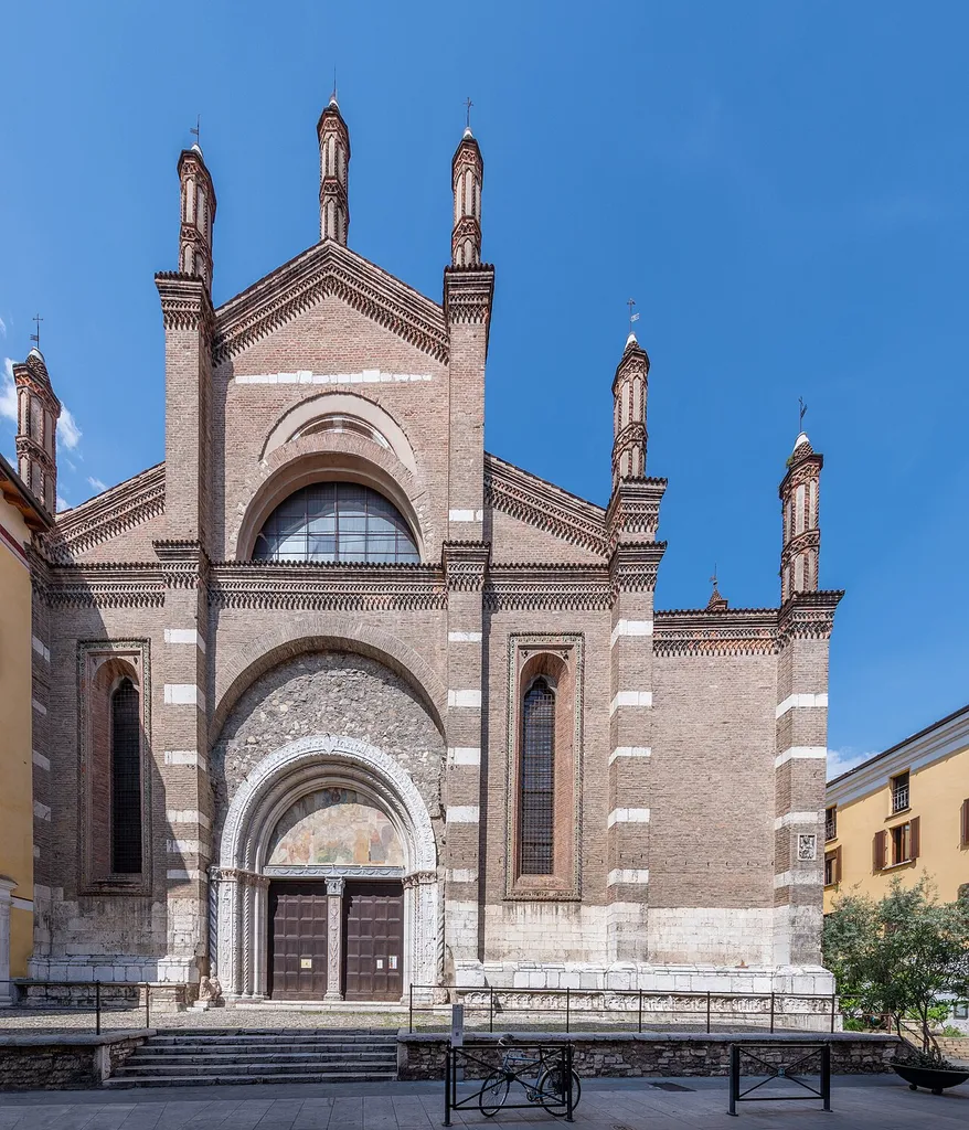 Facade of the |Santa Maria del Carmine church in Brescia.