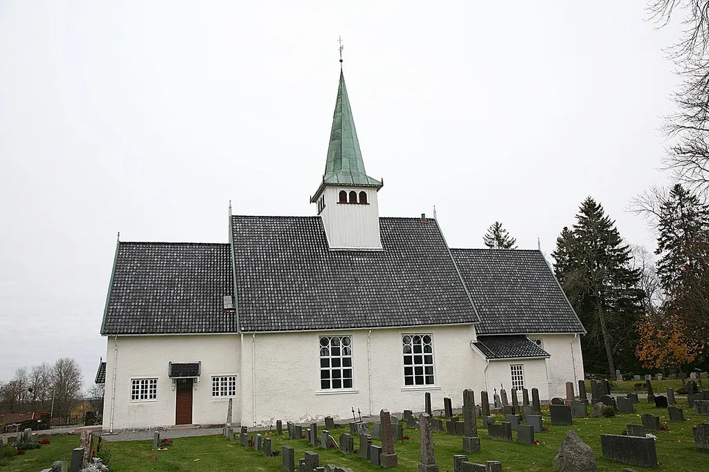 Trøgstad kirke. Church in Trøgstad, Østfold, Norway.