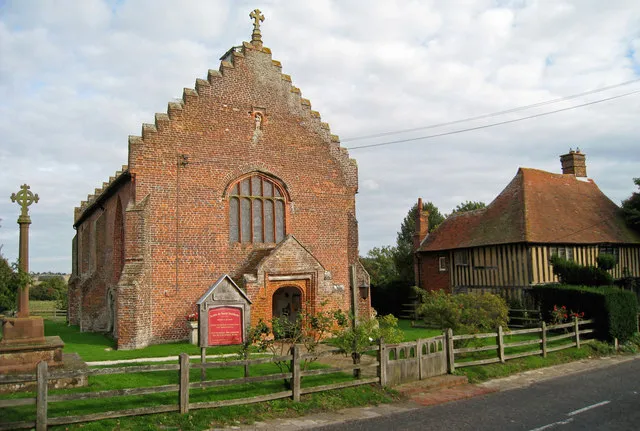 St John the Baptist Church, Small Hythe, Kent Grade B listed https://historicengland.org.uk/listing/the-list/list-entry/1362790