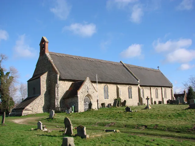 St Peter's parish church, Westleton, Suffolk, seen from the southwest