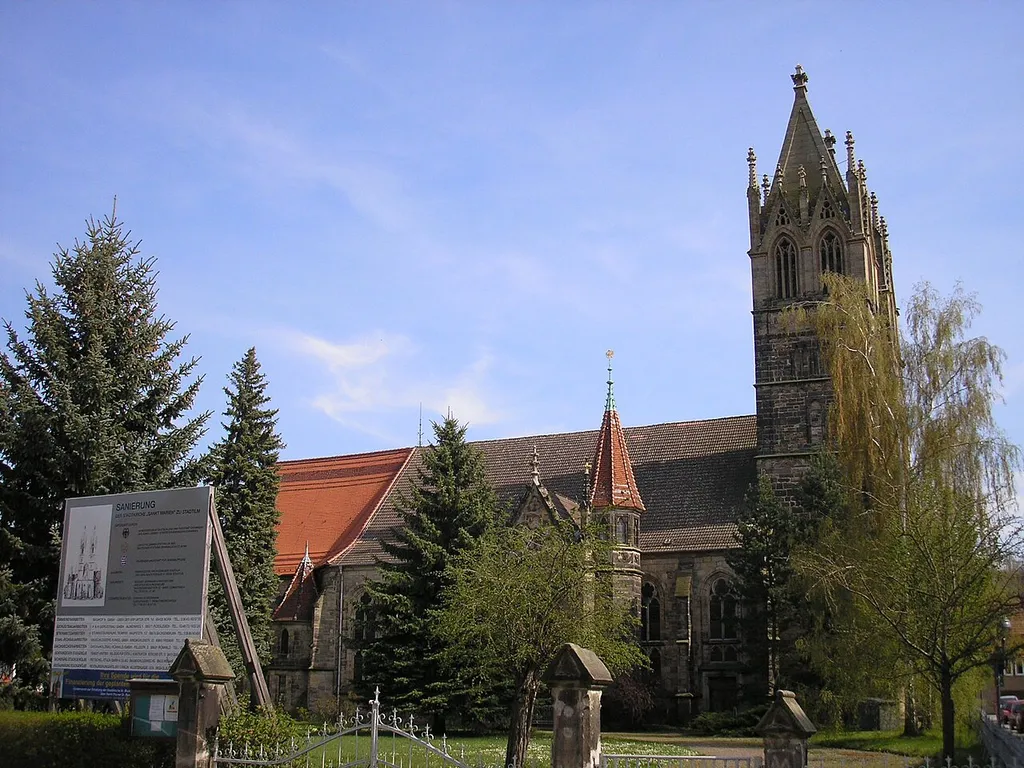 Die Stadtkirche St. Marien von Stadtilm (Thüringen).