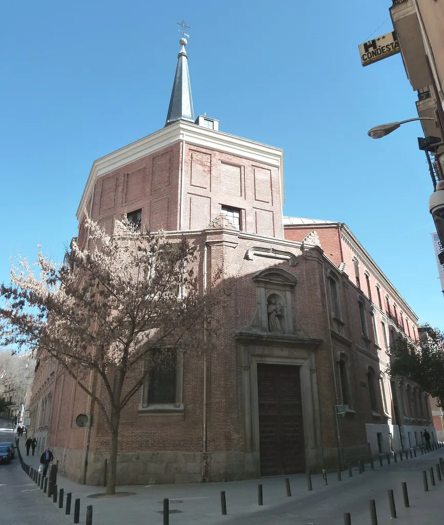 Façade of the Church of Saint Anthony of the Germans in Madrid, Spain.