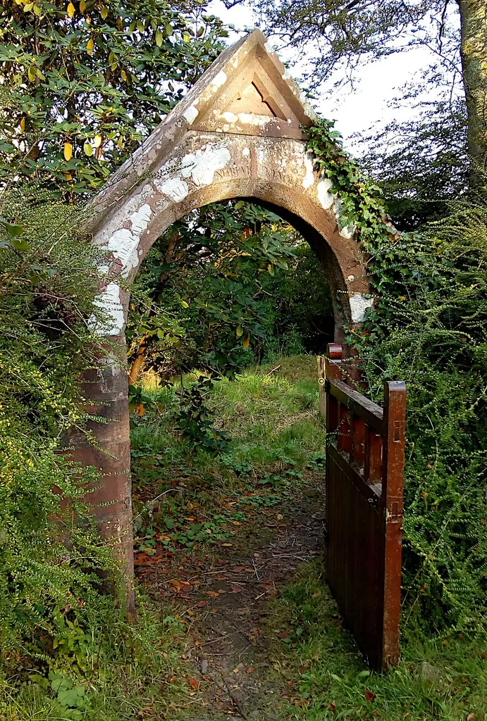 Outer side of east gateway to St Michael and All Angels churchyard, Muncaster, Cumbria .mw-parser-output .messagebox{margin:4px 0;width:auto;border-collapse:collapse;border:2px solid var(--border-color-progressive,#6485d1);background-color:var(--background-color-neutral-subtle,#fbfcff);color:var(--color-base,#202122);box-sizing:border-box;border-inline-start-width:8px}.mw-parser-output .messagebox.mbox-small{font-size:88%;line-height:1.25em}.mw-parser-output .mbox-warning,.mw-parser-output .mbox-speedy{border:2px solid var(--border-color-error,#b22222);background:var(--background-color-error-subtle,#ffdbdb);border-inline-start-width:8px}.mw-parser-output .mbox-serious,.mw-parser-output .mbox-delete,.mw-parser-output .mbox-stop{border:2px solid var(--border-color-error,#b22222);border-inline-start-width:8px}.mw-parser-output .mbox-issue,.mw-parser-output .mbox-content{border:2px solid #f28500;background:var(--background-color-warning-subtle,#ffe);border-inline-start-width:8px}.mw-parser-output .mbox-query,.mw-parser-output .mbox-style{border:2px solid #f4c430;background:var(--background-color-warning-subtle,#ffe);border-inline-start-width:8px}.mw-parser-output .mbox-shit{border:2px solid #960;border-inline-start-width:8px}.mw-parser-output .mbox-license{border:2px solid #88a;border-inline-start-width:initial}.mw-parser-output .mbox-legal{border:2px solid var(--border-color-notice,#666);background:var(--background-color-base,#fff);border-inline-start-width:8px}.mw-parser-output .mbox-honor{border:2px solid #ca3;background:var(--background-color-warning-subtle,#fcf4db);border-inline-start-width:8px}.mw-parser-output .mbox-growth{border:2px solid #8d4;background:var(--background-color-success-subtle,#d5fdf4);border-inline-start-width:8px}.mw-parser-output .mbox-move{border:2px solid #93c;border-inline-start-width:8px}.mw-parser-output .mbox-protection,.mw-parser-output .mbox-message{border:2px solid var(--border-color-base,#aaa);border-inline-start-width:8px}.mw-parser-