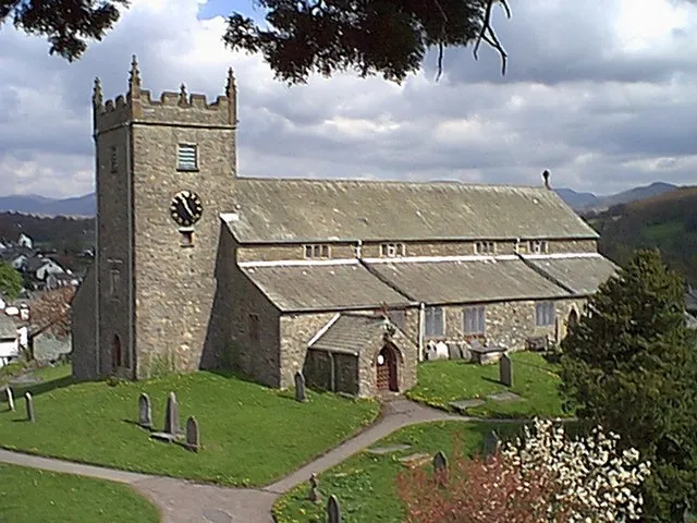 Hawkshead Church The Church of St Michael and All Saints, Millennium Spring.