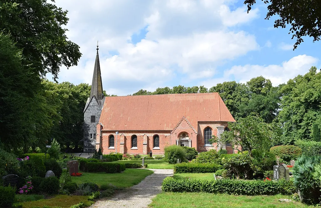 Church of Hütten, Rendsburg-Eckerförde district, Germany