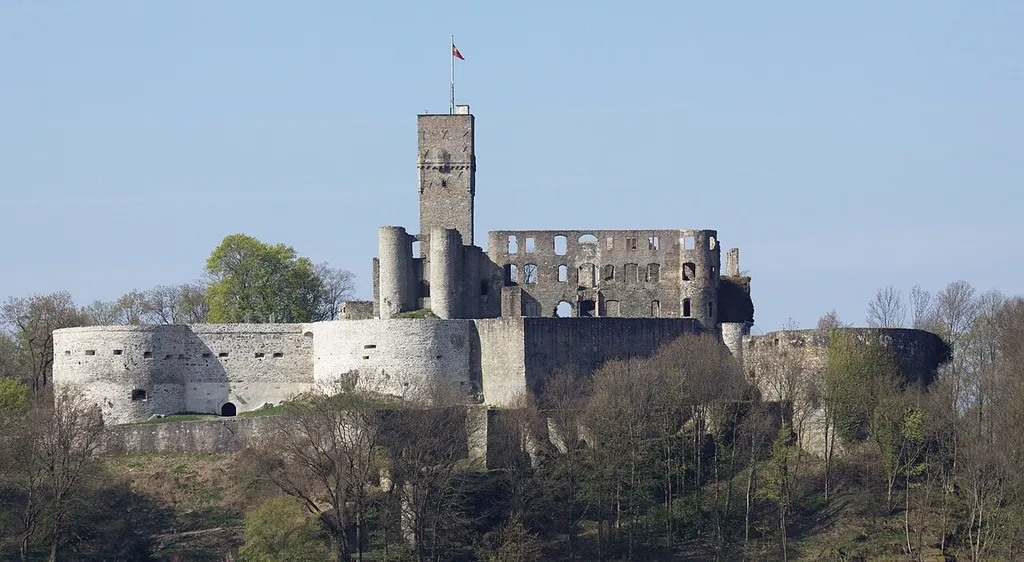 Königstein castle, Taunus, Germany. View from north-eastern direction.
