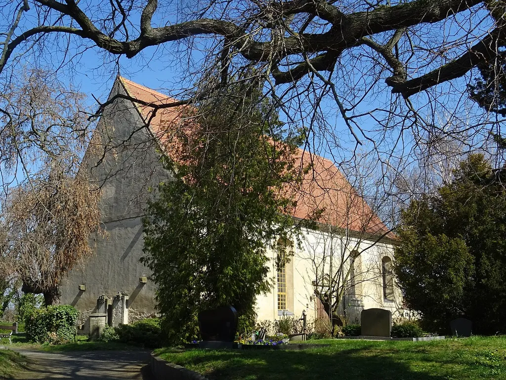 Dorfkirche Rackith, Ansicht von Südwesten