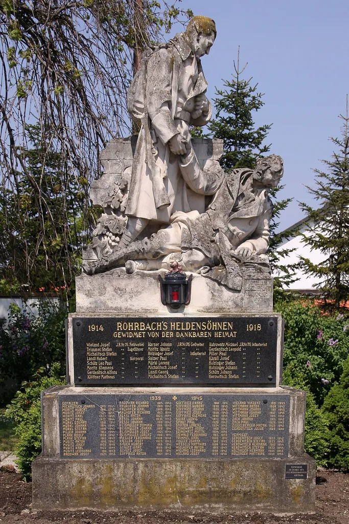Rohrbach bei Mattersburg - Kriegsopferdenkmal für die Gefallenen und Vermissten des Ersten und Zweiten Weltkriegs