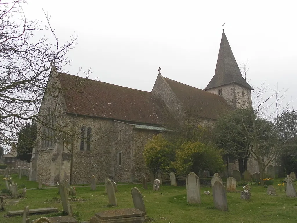 Holy Trinity Church, High Street, Bosham, District of Chichester, West Sussex, England. The Anglican parish church of Bosham. Listed at Grade I by English Heritage (NHLE Code 1354443)